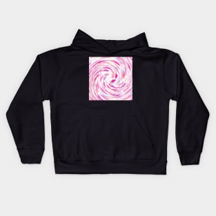 Swirl of Pink Diamond Arrows Kids Hoodie